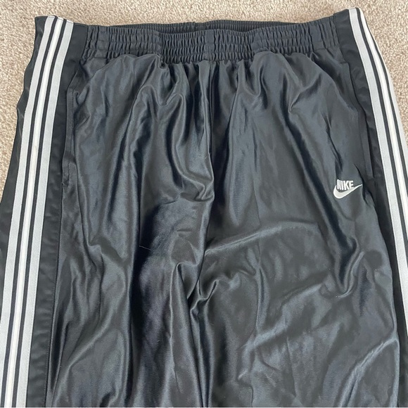 Vtg Y2K Nike Pants 2XL Supreme Court Basketball Tear Away Breakaway Satin S6 - Picture 5 of 13